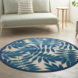 Nourison Aloha Alh18 Navy Rugs