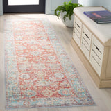 Safavieh Arizona 2'-6" x 8'-0" Rug in Turquoise / Rust
