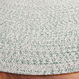 Safavieh Braided 5'-0" x 5'-0" Rug in Ivory / Green
