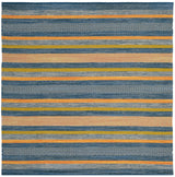 Safavieh Montauk 6'-0" x 6'-0" Rug in Blue / Orange
