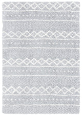 Safavieh Parma Shag 4'-0" x 6'-0" Rug in Grey / Ivory