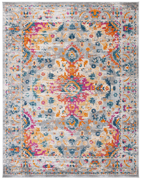 Safavieh Madison 10'-0" x 14'-0" Rug in Grey / Fuchsia