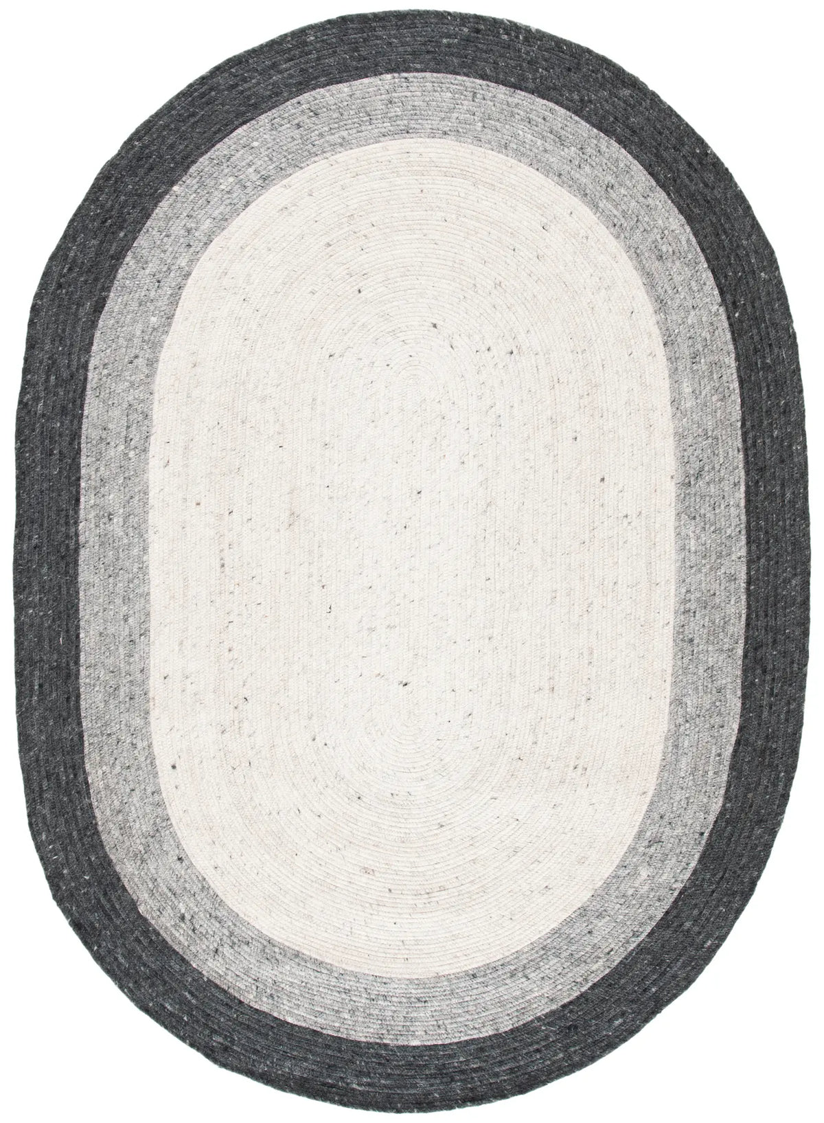 Safavieh Braided 5'-0" x 7'-0" Rug in Grey / Ivory