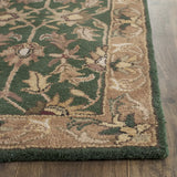 Safavieh Heritage 2'-3" x 10'-0" Rug in Dark Green / Gold