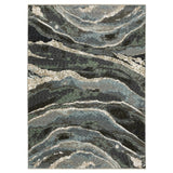 Oriental Weavers Sphinx ECHO ECH12 Blue Abstract Rugs - main flat