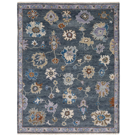 Oriental Weavers Sphinx MAJORCA MAJ07 Blue Floral Rugs - main flat