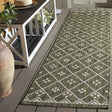 Safavieh Courtyard 2'-3" x 8'-0" Rug in Green / Grey