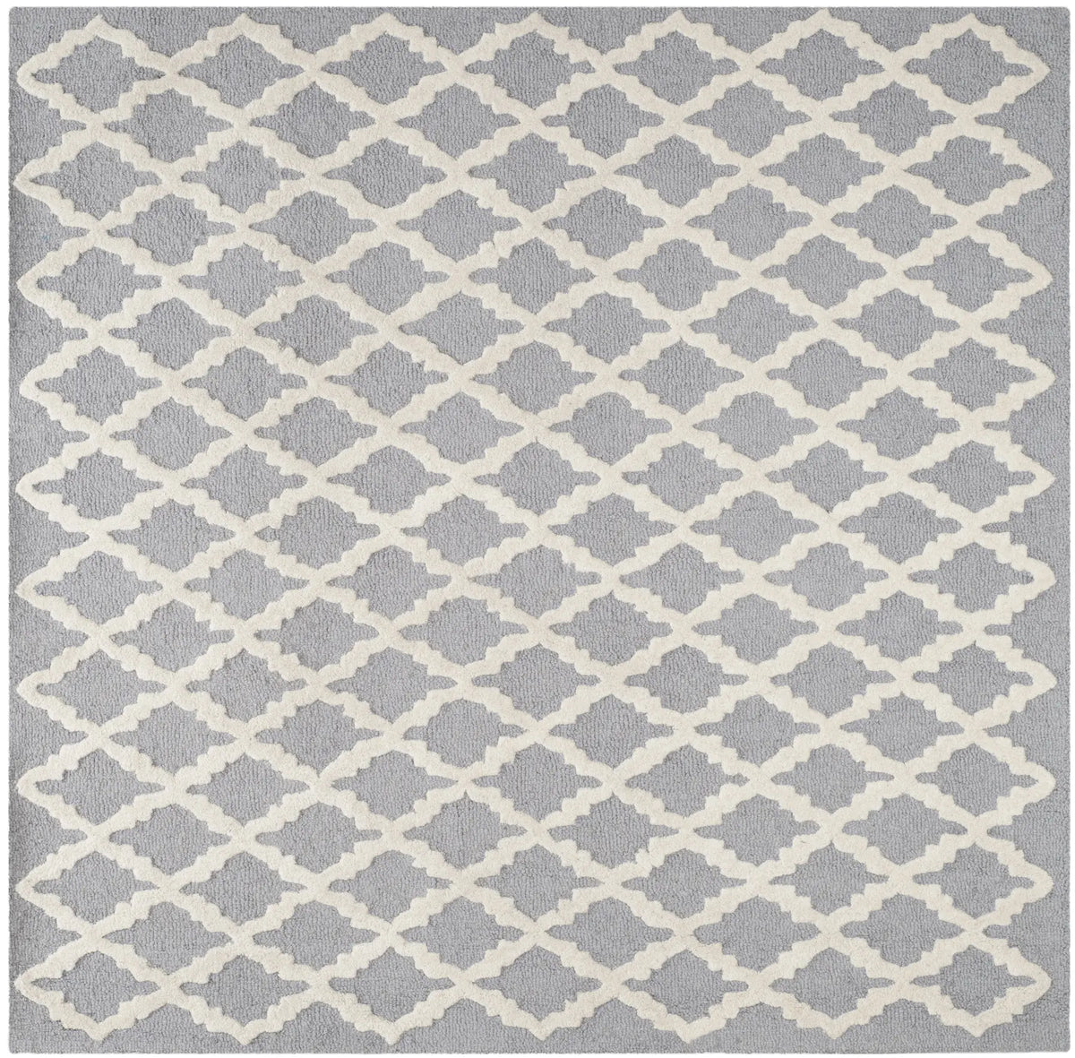 Safavieh Cambridge 6'-0" x 6'-0" Rug in Silver / Ivory