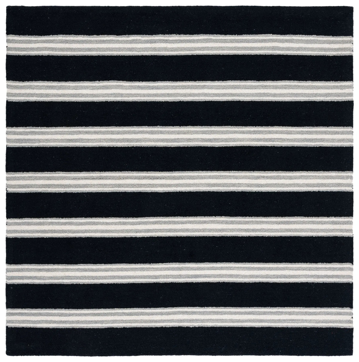 Safavieh Metro 6'-0" x 6'-0" Rug in Black / Ivory