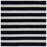 Safavieh Metro 6'-0" x 6'-0" Rug in Black / Ivory