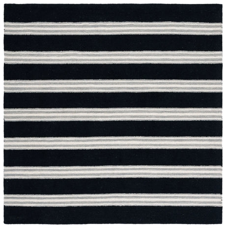 Safavieh Metro 6'-0" x 6'-0" Rug in Black / Ivory