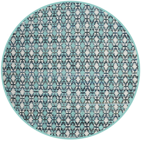 Safavieh Montauk 6'-0" x 6'-0" Rug in Turquoise / Multi