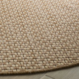 Safavieh Courtyard 10'-0" x 10'-0" Rug in Natural / Cream