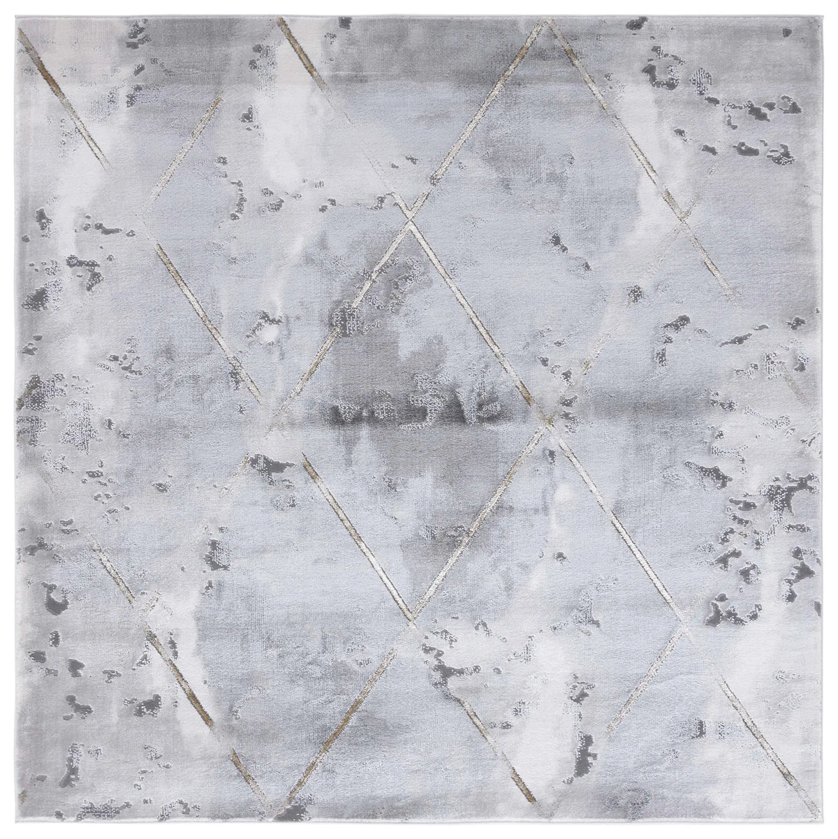 Safavieh Craft 6'-7" x 6'-7" Rug in Grey / Gold