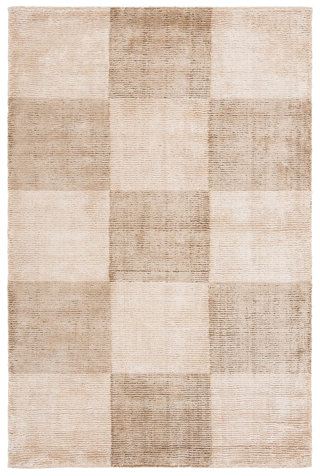Safavieh Indo Nepal 4'-0" x 6'-0" Rug in Brown / Ivory