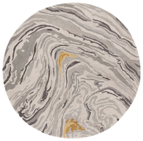 Safavieh Soho 6'-0" x 6'-0" Rug in Grey / Gold