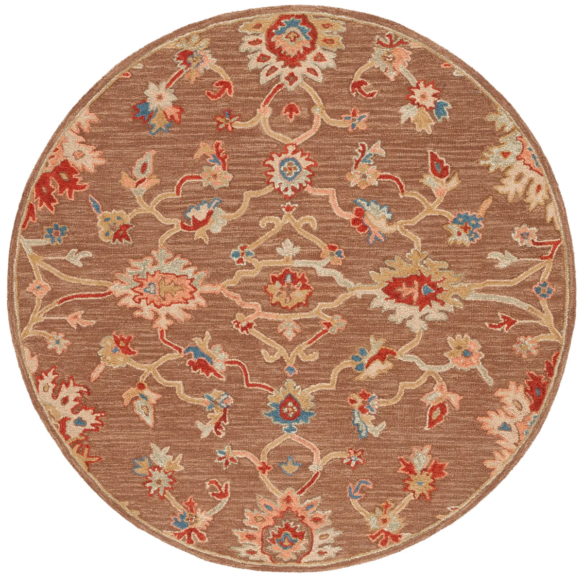 Safavieh Metro 6'-0" x 6'-0" Rug in Dark Brown / Beige