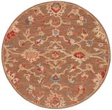 Safavieh Metro 6'-0" x 6'-0" Rug in Dark Brown / Beige