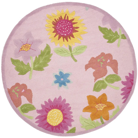 Safavieh Safavieh Kids 6'-0" x 6'-0" Rug in Pink / Pink