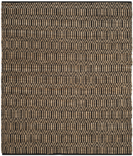 Safavieh Cape Cod 6'-0" x 6'-0" Rug in Black / Natural