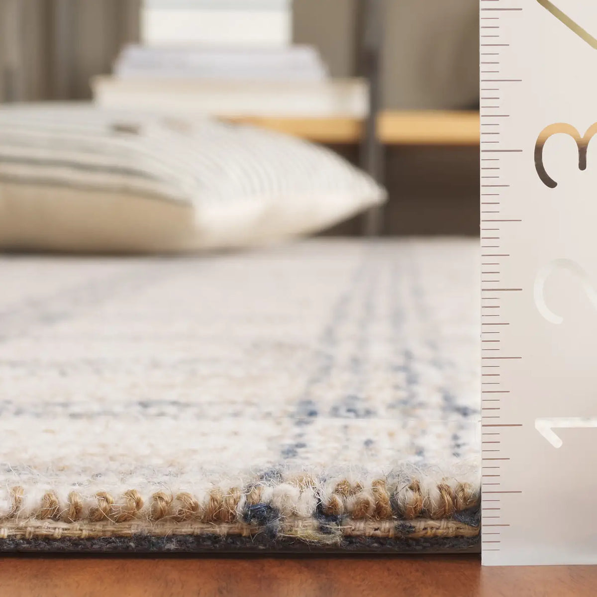 Safavieh Natural Fiber 4'-0" x 6'-0" Rug in Blue / Beige