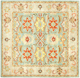 Safavieh Heritage 6'-0" x 6'-0" Rug in Light Blue / Ivory