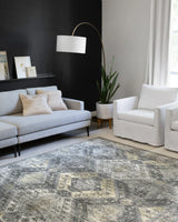 Loloi Skye Sky-09 Graphite/Silver Rugs - room scene 1