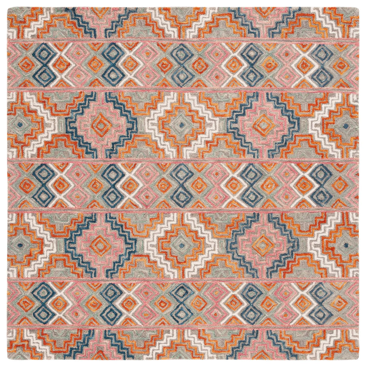 Safavieh Aspen 6'-0" x 6'-0" Rug in Orange / Fuchsia