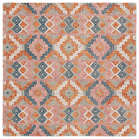 Safavieh Aspen 6'-0" x 6'-0" Rug in Orange / Fuchsia