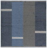 Safavieh Pyramid 6'-7" x 6'-7" Rug in Navy / Grey Black