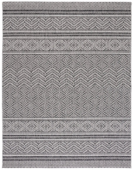 Safavieh Courtyard 10'-0" x 14'-0" Rug in Black / Grey
