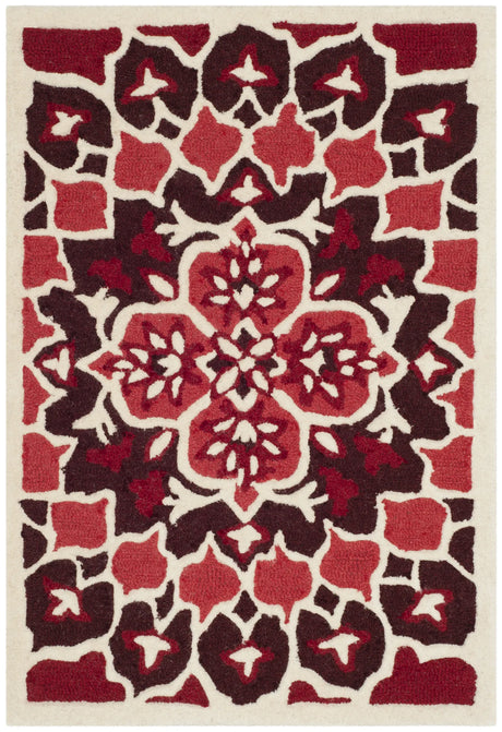 Safavieh Bellagio 2'-0" x 3'-0" Rug in Red / Ivory