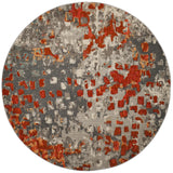 Safavieh Monaco 5'-0" x 5'-0" Rug in Grey / Orange