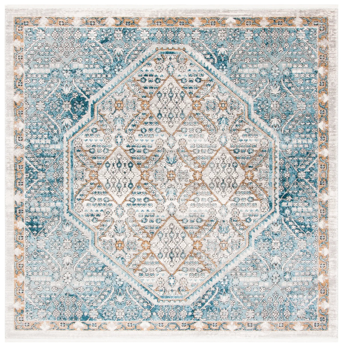 Safavieh Shivan 6'-7" x 6'-7" Rug in Blue / Grey