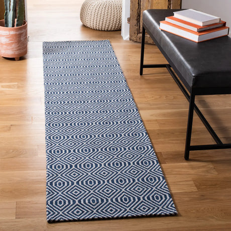 Safavieh Augustine 2'-0" x 8'-0" Rug in Navy / Light Grey