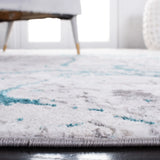 Safavieh Amelia 4'-5" x 6'-5" Rug in Grey / Aqua