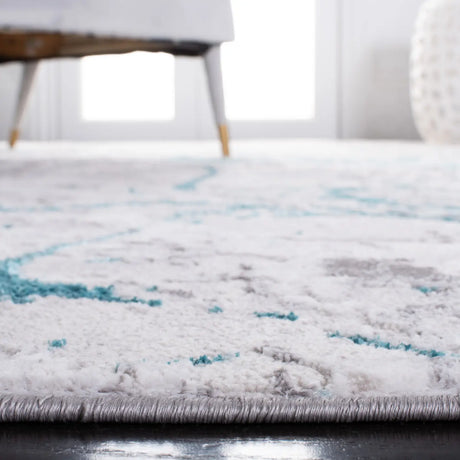 Safavieh Amelia 4'-5" x 6'-5" Rug in Grey / Aqua