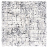 Safavieh Berber Shag 6'-7" x 6'-7" Rug in Grey / Ivory