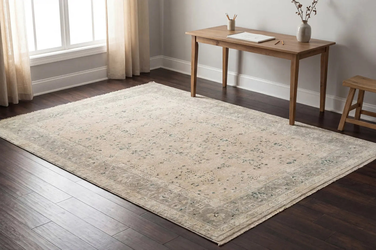 Dynamic Rugs Hudson 1451 Beige/Grey Rug - Room