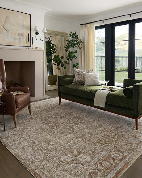 Loloi Tabitha Tai-01 Natural/Clay Rug - room scene 3
