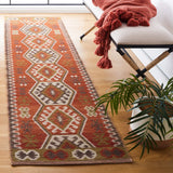 Safavieh Kilim 2'-3" x 9'-0" Rug in Red / Olive
