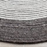 Safavieh Braided 5'-0" x 7'-0" Rug in Charcoal / Ivory