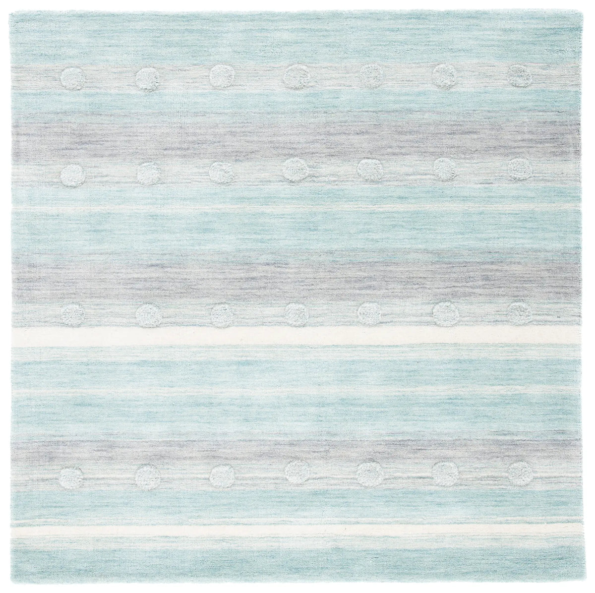 Safavieh Safavieh Kids 5'-0" x 5'-0" Rug in Aqua / Ivory