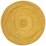 Safavieh Braided 6'-0" x 6'-0" Rug in Gold