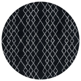 Safavieh Metro 6'-0" x 6'-0" Rug in Black / Ivory