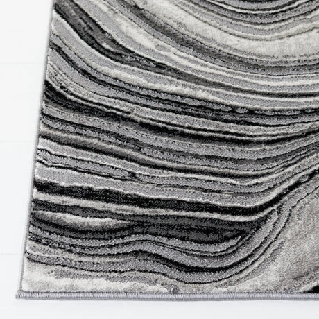 Safavieh Meadow 500 4'-0" x 6'-0" Rug in Black / Grey