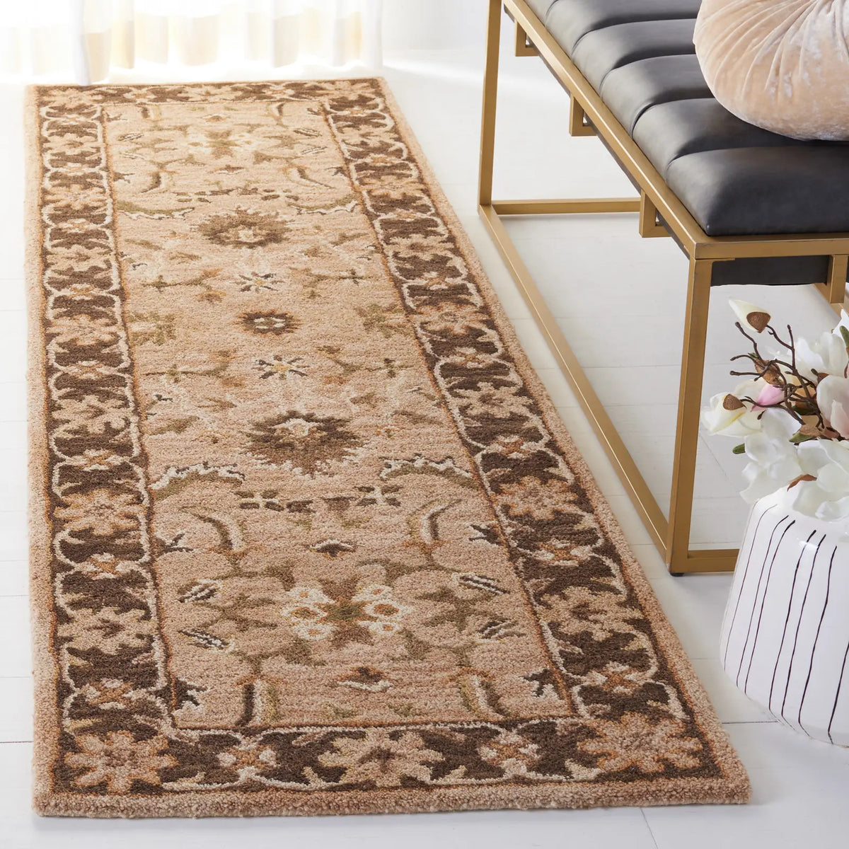 Safavieh Anatolia 2'-3" x 8'-0" Rug in Ivory / Grey