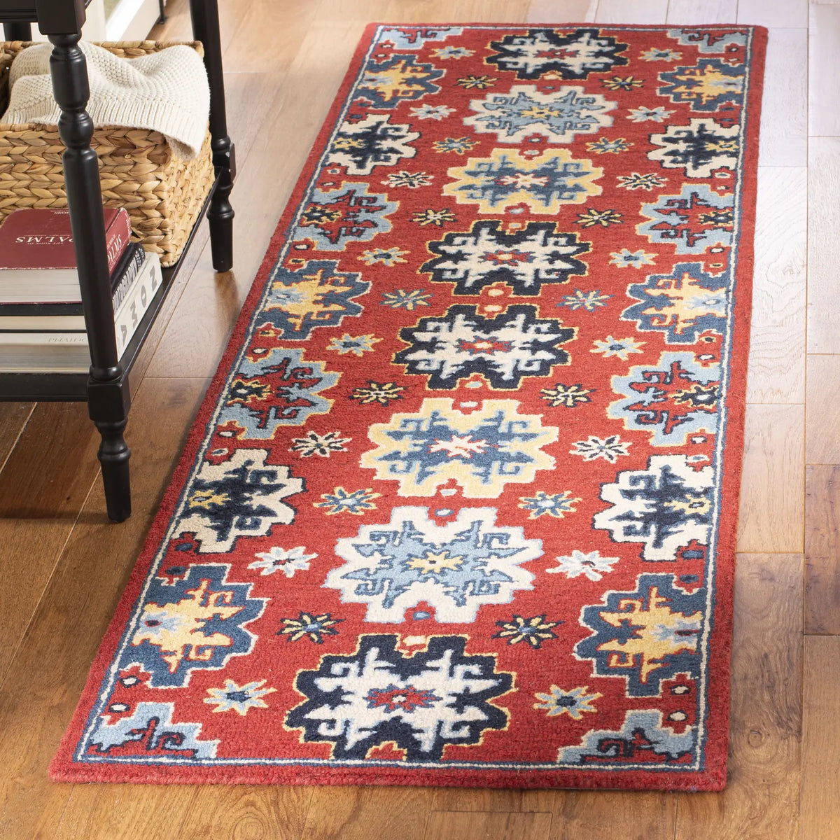 Safavieh Heritage 2'-3" x 8'-0" Rug in Red / Blue