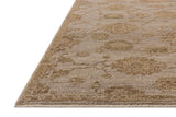 Loloi Willa WIA-10 Stone / Multi Power Loomed Rug - rug corner