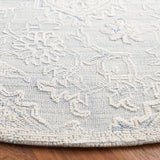 Safavieh Trace 6'-0" x 6'-0" Rug in Light Blue / Ivory
